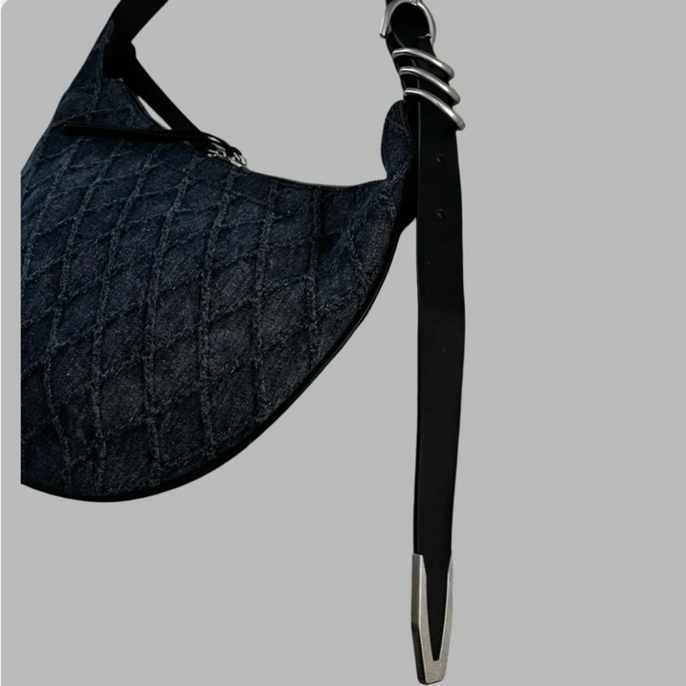 REG & BONE SPIRE DENIM HOBO BAG - Picture 12 of 12